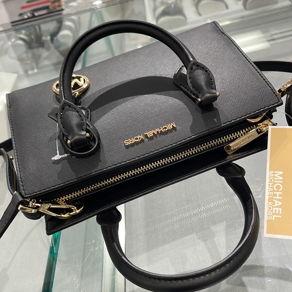 Michael Kors Sheila Small Center Zip Satchel Shoulder Crossbody Bag Non Leather - Picture 7 of 16